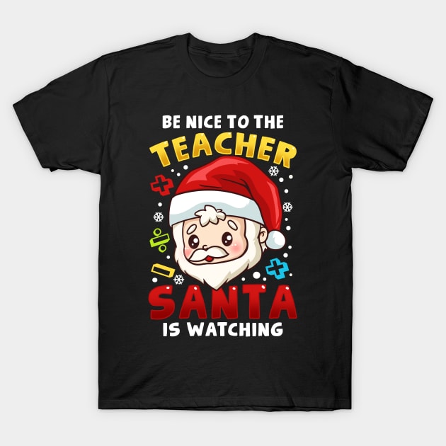 Teacher Christmas T-Shirt by KAWAIITEE